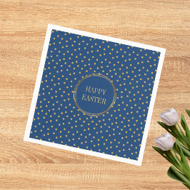 Schattigee moderne gouden polka dots Christelijk H Servet