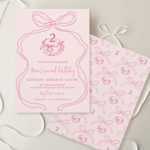 Schattigee moderne handgetekende boog roze meisje 