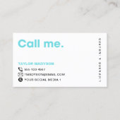 Schattigee moderne hondenverzorger verwende puppy visitekaartje (Achterkant)