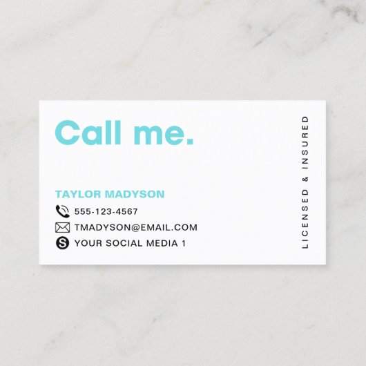 Schattigee moderne hondenverzorger verwende puppy visitekaartje (Achterkant)