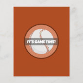 Schattigee Moderne Honkbal Budget Verjaardagsuitno (Achterkant)