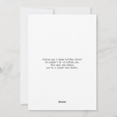 Schattigee moderne Houndstooth Santa Snowflake Feestdagenkaart (Achterkant)