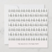 Schattigee moderne Houndstooth Vrolijk Kerstfeest Kaart (Achterkant)