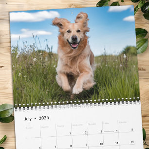 Schattigee moderne huisdier familie hond gepersona kalender