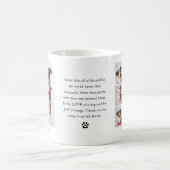 Schattigee moderne huisdier foto collage & citaat koffiemok (Center)