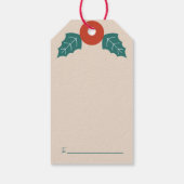 Schattigee Moderne Kerstwinter Magic Cadeaulabel (Achterkant)