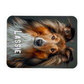 Schattigee Moderne Koelkast Hond Huisdier Foto Magneet (Horizontaal)