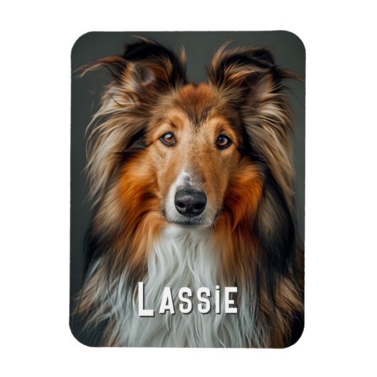 Schattigee Moderne Koelkast Hond Huisdier Foto Magneet (Verticaal)