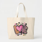 Schattigee moderne kunst - Valentijn's Day Grote Tote Bag (Voorkant)