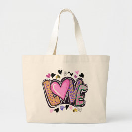 Schattigee moderne kunst - Valentijn's Day Grote Tote Bag