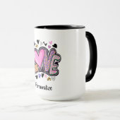 Schattigee moderne kunst - Valentijn's Day Mok (Voorkant rechts)