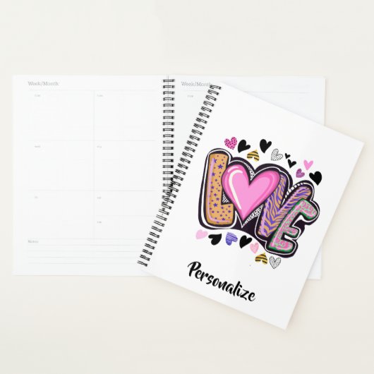 Schattigee moderne kunst - Valentijn's Day Planner (Display)