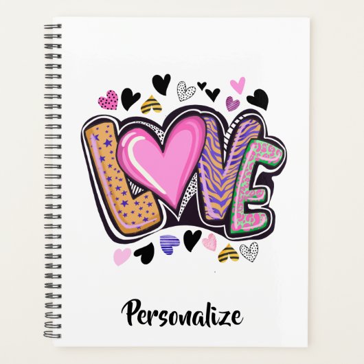 Schattigee moderne kunst - Valentijn's Day Planner (Voorkant)