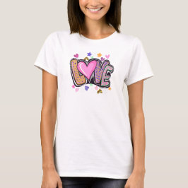 Schattigee moderne kunst - Valentijn's Day T-shirt