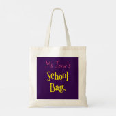 Schattigee moderne leerkracht must-haves levert Ca Tote Bag (Achterkant)