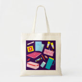 Schattigee moderne leerkracht must-haves levert Ca Tote Bag (Voorkant)