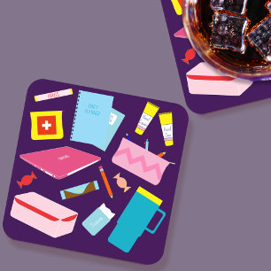 Schattigee moderne leerkracht must-haves levert on bier onderzetter