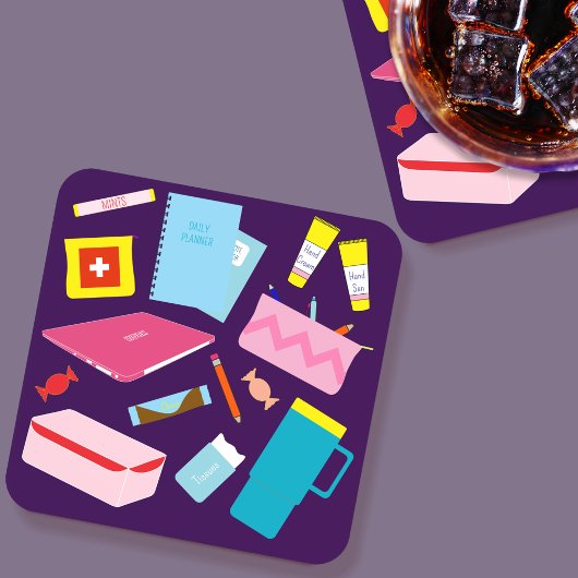 Schattigee moderne leerkracht must-haves levert On Bier Onderzetter