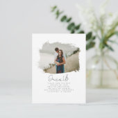 Schattigee Moderne Minimalist Doe mee Opslaan van  Save The Date (Staand voorkant)