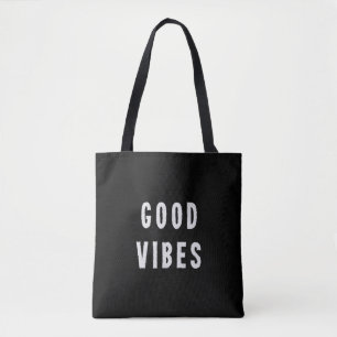 Schattigee moderne minimalistische zwart-wit goede tote bag