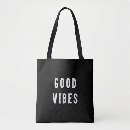Schattigee moderne minimalistische zwart-wit goede tote bag (Voorkant)