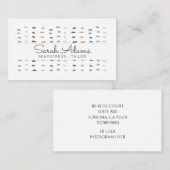 Schattigee moderne naaister kleermaker handsteken  visitekaartje (Voorkant / Achterkant)