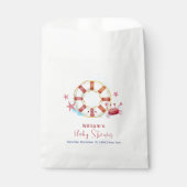 Schattigee moderne nautische krab zeester Baby sho Bedankzakje (Voorkant)