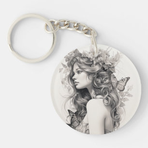 Schattigee moderne ongewone Pas getrouwd Gift voor Sleutelhanger
