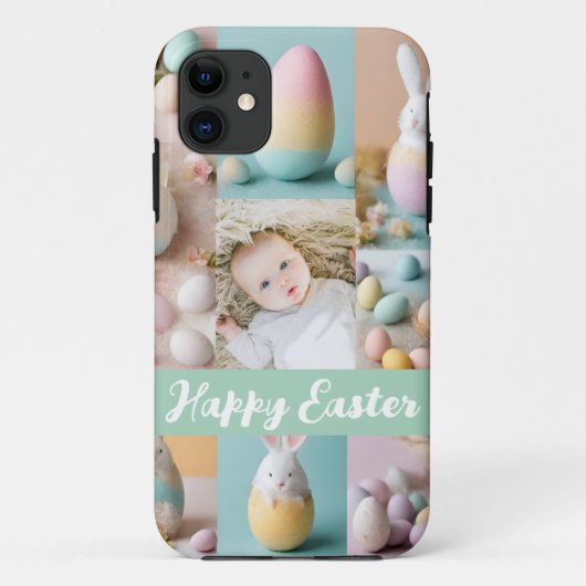 Schattigee moderne paascollage Pastel plakboek fot Case-Mate iPhone Case (Achterkant)