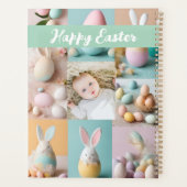 Schattigee moderne paascollage Pastel plakboek fot Planner (Achterkant)