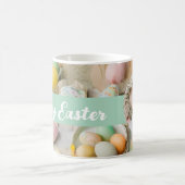 Schattigee moderne paascollage plakboek foto koffiemok (Center)