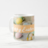 Schattigee moderne paascollage plakboek foto koffiemok (Voorkant links)