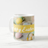 Schattigee moderne paascollage plakboek foto koffiemok (Voorkant links)