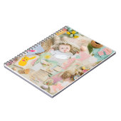 Schattigee moderne paascollage plakboek foto notitieboek (Linkerzijde)