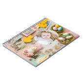 Schattigee moderne paascollage plakboek foto notitieboek (Linkerzijde)