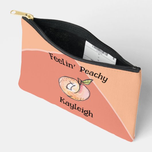 Schattigee moderne perziken voegen naam toe Leuke  Etui (Open)