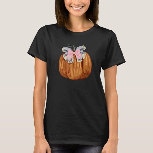 Schattigee Moderne Pompoen Halloween Vrouwen Stijl T-shirt (Voorkant)