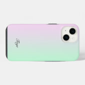 Schattigee Moderne Rainbow gradiënt kleur achtergr iPhone Hoesje (Achterkant horizontaal)