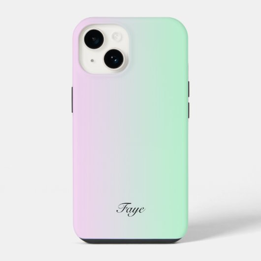 Schattigee Moderne Rainbow gradiënt kleur achtergr iPhone Hoesje (Achterkant)