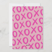 Schattigee moderne roze Galentine's Day Party Kaar Feestdagenkaart (Achterkant)