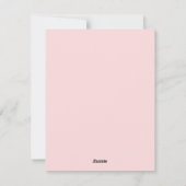 Schattigee moderne roze vrolijke en heldere kerstf feestdagenkaart (Achterkant)