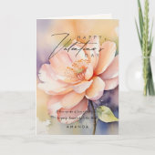 Schattigee moderne Rozen Valentijnsdag kaart (Voorkant)