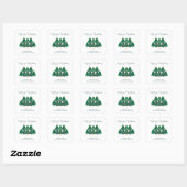 Schattigee moderne rustieke kerstboom Sticker (Vel)