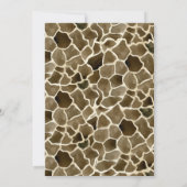 Schattigee moderne Safari Adventure Baby shower Gi Kaart (Achterkant)