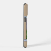 Schattigee moderne Shetland Sheepdog hondenkunst iPhone 15 Case (Rechterkant)