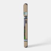 Schattigee moderne Shetland Sheepdog hondenkunst iPhone 15 Case (Linkerkant)