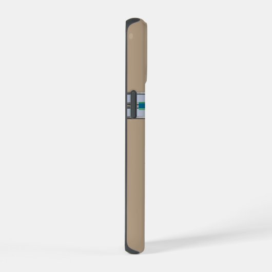 Schattigee moderne sint-bernardshond kunst iPhone 15 case (Rechterkant)