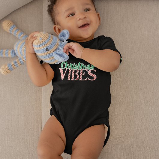 Schattigee moderne snoepriet kerst Baby Romper