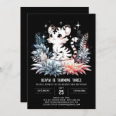 Schattigee moderne tijgerverjaardag kaart (Voorkant / Achterkant)