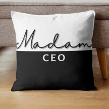 Schattigee moderne trendy Madam CEO Pillow